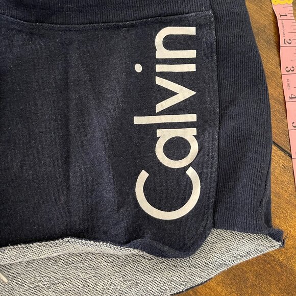 Calvin Klein Performance Shorts M blue white pant - Picture 3 of 6